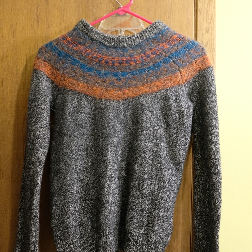 Madewell fair isle sweater XS wool